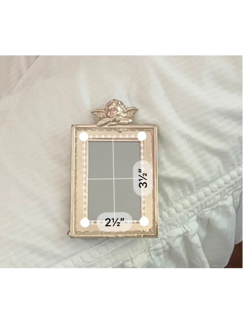 VTG Cherub Angel Picture Frame One Size Silver